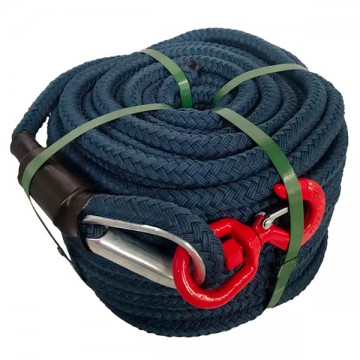 CORDE À POULIE POLYPROPYLÈNE - Crochet tournant à linguet de sécurité