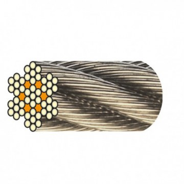 Câble acier INOX 7 Torons de 7 fils Spartex - réf. 854847 - Rubix